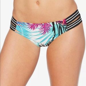 JAG Swimsuit Tropical-Print Strappy Bikini Briefs